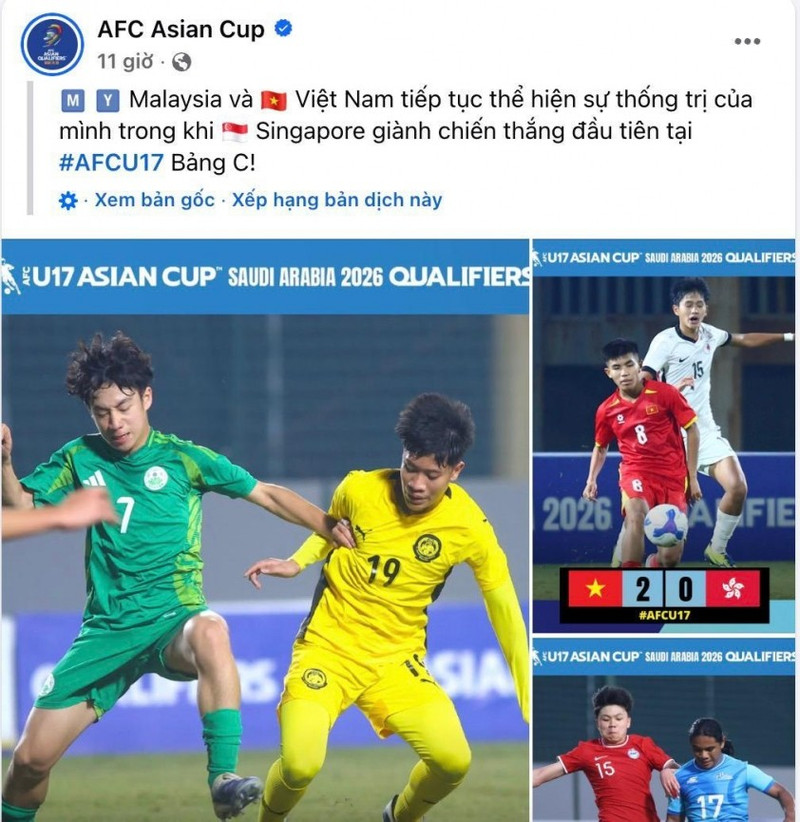 “U17 Malaysia và U17 Việt Nam tiếp tục thể hiện sự thống trị của mình trong khi Singapore giành chiến thắng đầu tiên tại vòng loại". 2025-11-27-094340-6927bba7c4bbf.jpg