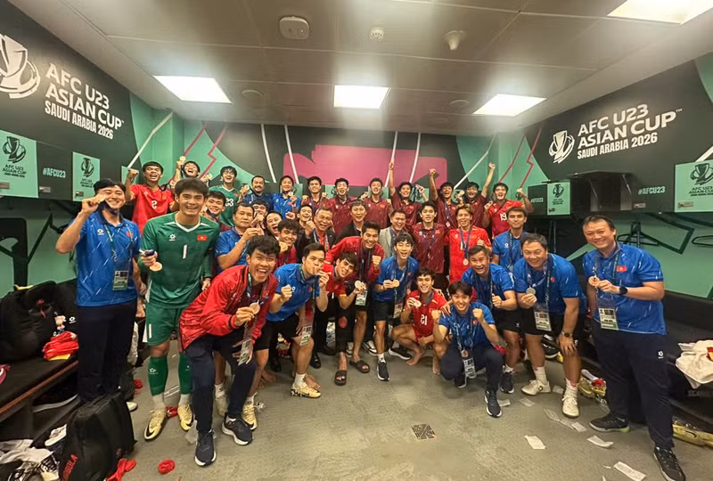 Đội tuyển U23 Việt Nam đoạt Huy chương Đồng sau khi vượt qua U23 Hàn Quốc ở trận tranh hạng 3. z7461945694121-e9b394871d412db072525c8fc6fdfce2.jpg