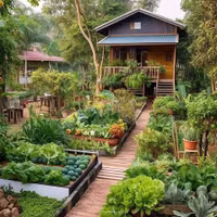 14 khu vườn trồng rau đẹp mê mẩn