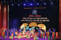 Hà Tĩnh: Liên hoan Tiếng hát dân cac ví, giặm giáo viên và học sinh tiểu học ảnh 11