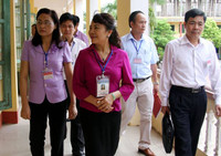 Thứ trưởng Nguyễn Thị Nghĩa kiểm tra công tác thi tại Thái Bình ảnh 2 Thứ trưởng Nguyễn Thị Nghĩa kiểm tra công tác thi tại Thái Bình ảnh 2