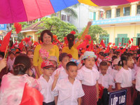 Hà Nội: Các trường học phấn khởi bước vào năm học mới ảnh 12 Hà Nội: Các trường học phấn khởi bước vào năm học mới ảnh 12