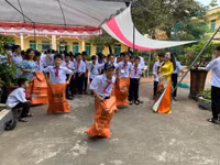 Hình ảnh ấn tượng trong ngày khai giảng tại Nam Định 