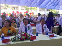 Phó Thủ tướng Trương Hòa Bình dự lễ khai giảng tại trường THPT Võ Văn Kiệt- TPHCM ảnh 2 Phó Thủ tướng Trương Hòa Bình dự lễ khai giảng tại trường THPT Võ Văn Kiệt- TPHCM ảnh 2