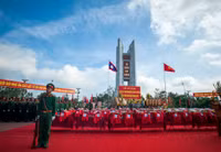 Nghệ An: Xúc động lễ an táng 107 hài cốt liệt sĩ hy sinh tại Lào ảnh 1