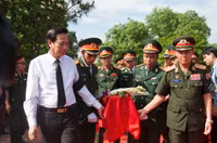 Nghệ An: Xúc động lễ an táng 107 hài cốt liệt sĩ hy sinh tại Lào ảnh 2