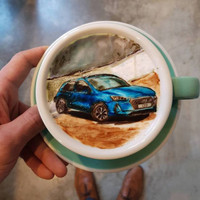 Ngỡ ngàng ngắm những kiệt tác nghệ thuật trên bề mặt tách cà phê ảnh 8