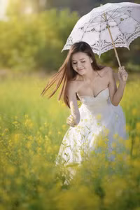 Thiếu nữ Hà thành tinh khôi, dịu ngọt bên đồng cải vàng ảnh 3