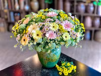 Cách cắm hoa đồng tiền chơi Tết đơn giản mà cực đẹp 