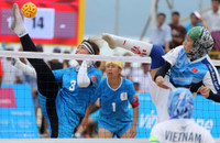 Những khoảnh khắc thi đấu tuyệt đỉnh của tuyển cầu mây Việt Nam ảnh 1