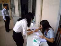 Gần 1.500 thí sinh dự thi năng khiếu trường CĐ Sư phạm Trung ương TP HCM ảnh 6