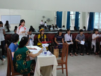 Gần 1.500 thí sinh dự thi năng khiếu trường CĐ Sư phạm Trung ương TP HCM ảnh 7