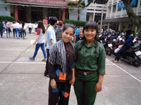 Gần 1.500 thí sinh dự thi năng khiếu trường CĐ Sư phạm Trung ương TP HCM ảnh 5