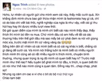 Ngọc Trinh bức xúc khi bị chê dùng hàng hiệu vẫn 