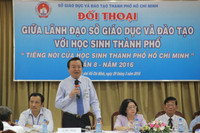 Học sinh TP HCM đối thoại với lãnh đạo ngành Giáo dục ảnh 1
