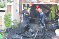 Bà hỏa thiêu rụi kho chứa lốp cao su ảnh 6