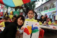 Sắc màu tuổi thơ trường Mầm non Thực hành Hoa Sen ảnh 4 Sắc màu tuổi thơ trường Mầm non Thực hành Hoa Sen ảnh 4