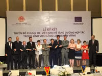 Tuyên bố chung tăng cường hợp tác năng lượng bền vững ảnh 1 Tuyên bố chung tăng cường hợp tác năng lượng bền vững ảnh 1