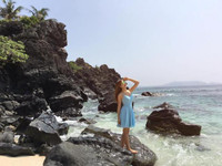 Hoa khôi sinh viên Hà Nội rạng rỡ du xuân ảnh 16