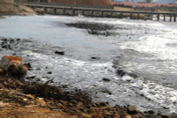 Hà Tĩnh: Dân “kêu trời” vì bãi biển chuyển màu đen ngòm do bãi tập kết than ảnh 4 Hà Tĩnh: Dân “kêu trời” vì bãi biển chuyển màu đen ngòm do bãi tập kết than ảnh 4