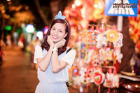 Thiếu nữ Hà thành nô nức khoe sắc mùa Trung thu ảnh 4 Hoặc nữ tính, dễ thương. (Ảnh: Nguyen Cuong)