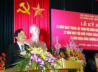 Ngành GD&ĐT kỷ niệm 72 năm ngày thành lập Quân đội nhân dân Việt Nam ảnh 1 Ngành GD&ĐT kỷ niệm 72 năm ngày thành lập Quân đội nhân dân Việt Nam ảnh 1