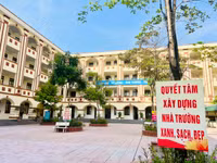 Trường học Hà Nội tất bật tổng vệ sinh sẵn sàng vào năm học mới