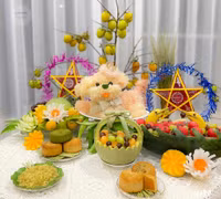 Cách bày mâm cỗ Trung thu đẹp mắt, bé nào cũng thích mê