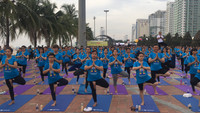 Màn đồng diễn ấn tượng kỉ niệm ngày Quốc tế Yoga 2017 ảnh 2