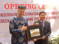 Trùng tu phục hồi cổng, bình phong non bộ tại điện Phụng Tiên – Đại Nội Huế ảnh 2