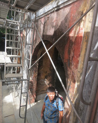 Trùng tu phục hồi cổng, bình phong non bộ tại điện Phụng Tiên – Đại Nội Huế ảnh 3