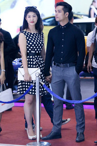 Huỳnh Lý Đông Phương thường xuyên cùng bạn trai tham gia các sự kiện 