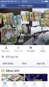 Nở rộ hiện tượng mua bán tiền giả qua mạng ảnh 1 Nở rộ hiện tượng mua bán tiền giả qua mạng ảnh 1