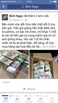 Nở rộ hiện tượng mua bán tiền giả qua mạng ảnh 4 Nở rộ hiện tượng mua bán tiền giả qua mạng ảnh 4
