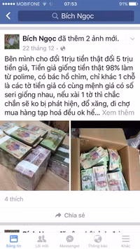 Nở rộ hiện tượng mua bán tiền giả qua mạng ảnh 4 Nở rộ hiện tượng mua bán tiền giả qua mạng ảnh 4