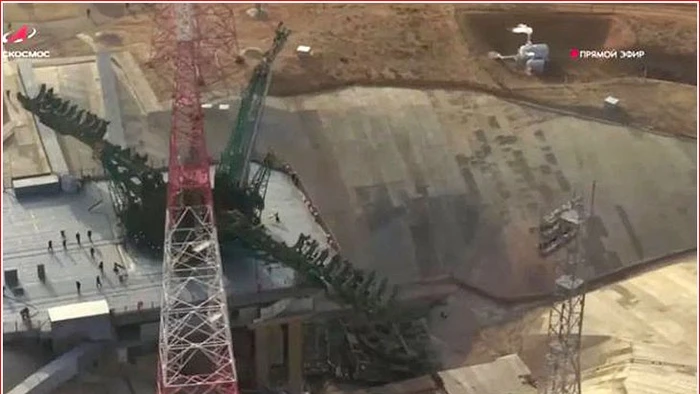 Bệ phóng tên lửa tại Baikonur sụp đổ ngăn cản phi hành gia Nga tiếp cận quỹ đạo