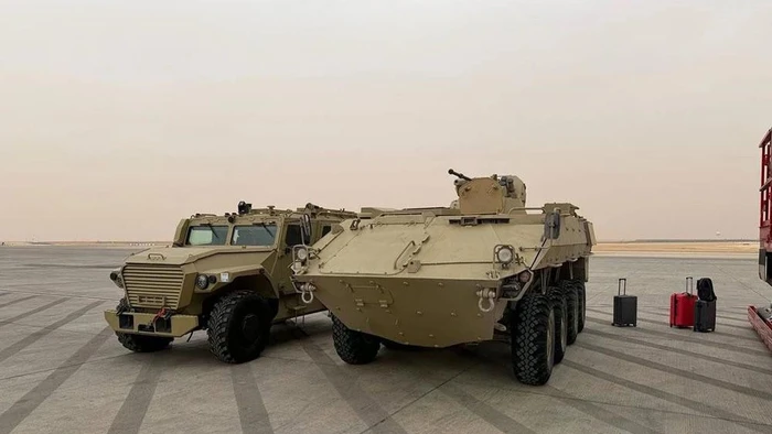 Xe bọc thép BTR-22 lần đầu tiên xuất hiện tại một triển lãm quốc tế