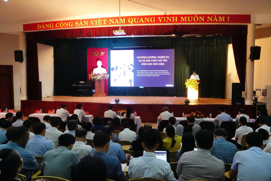Hội nghị Tổng kết nhiệm vụ năm học 2024-2025 và phương hướng, nhiệm vụ trọng tâm năm học 2025-2026 của Sở GD&ĐT TP Đà Nẵng.