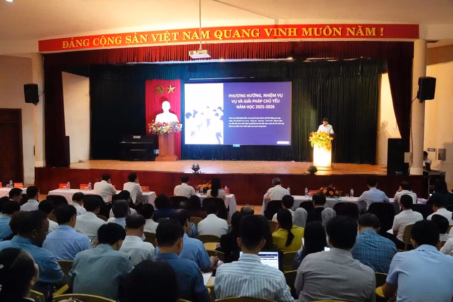 Hội nghị Tổng kết nhiệm vụ năm học 2024-2025 và phương hướng, nhiệm vụ trọng tâm năm học 2025-2026 của Sở GD&ĐT TP Đà Nẵng.