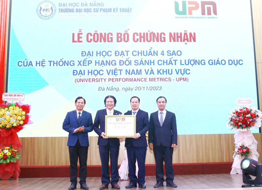 Trường Đại học Sư phạm Kỹ thuật, Đại học Đà Nẵng đạt Chứng nhận đại học đạt chuẩn 4 sao của Hệ thống xếp hạng đối sánh chất lượng giáo dục đại học Việt Nam và khu vực (UPM). truong-dai-hoc-su-pham-ky-thuat-dh-da-nang.jpg