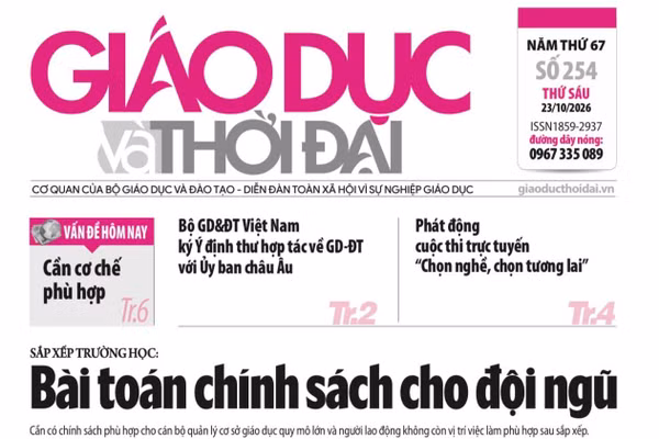 Tin tức báo in 23/10: Bài toán chính sách cho đội ngũ