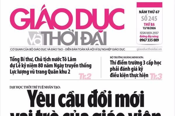 Tin tức báo in 13/10: Yêu cầu đổi mới vai trò của giáo viên