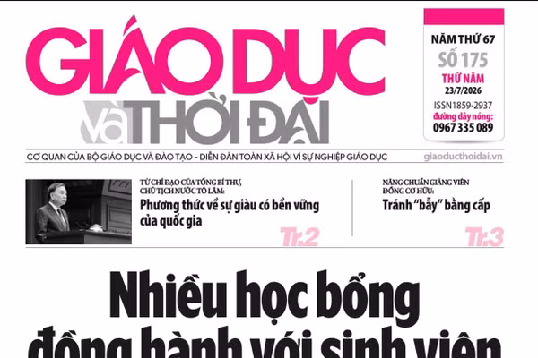 Tin tức báo in 23/7: Nhiều học bổng đồng hành với sinh viên