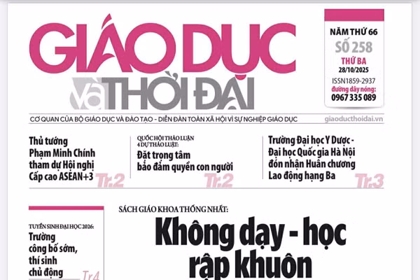 Tin tức báo in 28/10: Từ một bộ sách giáo khoa đến cách gieo tri thức