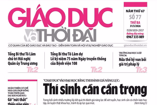 Tin tức báo in 31/3: Gỡ 'nút thắt' thiếu giáo viên