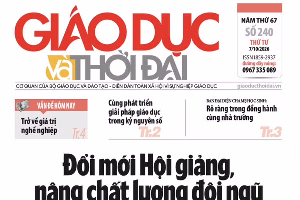 Tin tức báo in 7/10: Rõ vai trò Ban đại diện cha mẹ học sinh