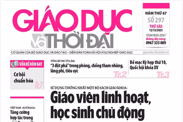 Tin tức báo in 12/12: Lan tỏa điều tốt, đẩy lùi cái xấu trong trường học