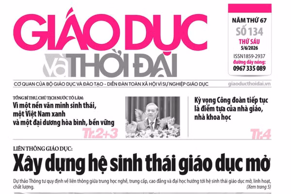 Tin tức báo in 5/6: Xây dựng hệ sinh thái giáo dục mở