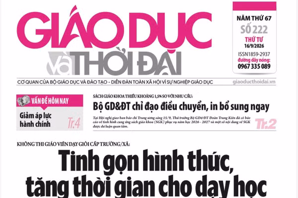 Tin tức báo in 16/9: Trí tuệ nhân tạo vào phòng hiệu trưởng
