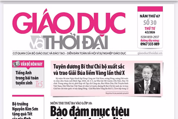 Tin tức báo in 4/2: Nhiều cách chăm lo Tết cho học trò